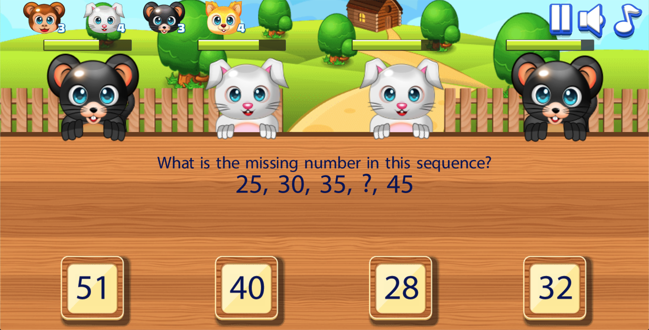 Mathimals gameplay